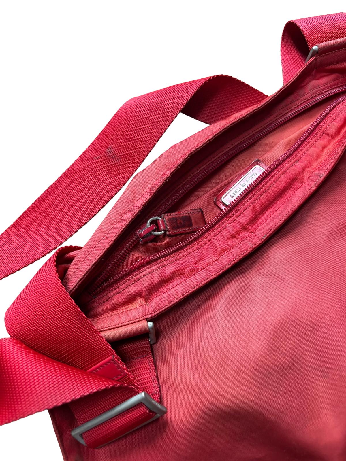Prada Nylon Crossbody Bag Red - Broken Zipper