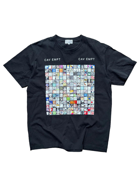 CAV EMPT (C.E) Grid Graphic T-Shirt – Black – XL