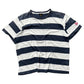 Needles Striped Cut and Sew T Shirt Blue White M
