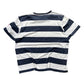 Needles Striped Cut and Sew T Shirt Blue White M