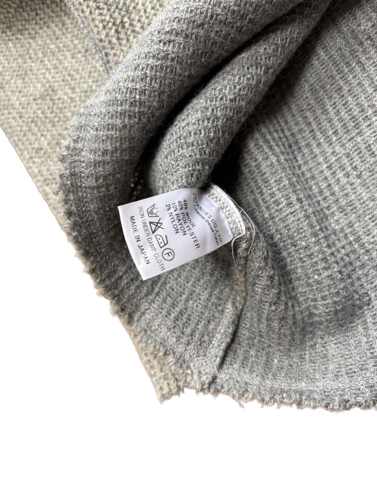 Needles Cut Off Waffle Knit Sweater Raw Hem S