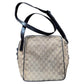 Gucci Monogram Canvas Crossbody Shoulder Bag Brown