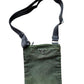Prada Nylon Shoulder Bag Green Triangle Logo