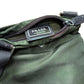 Prada Nylon Shoulder Bag Green Triangle Logo