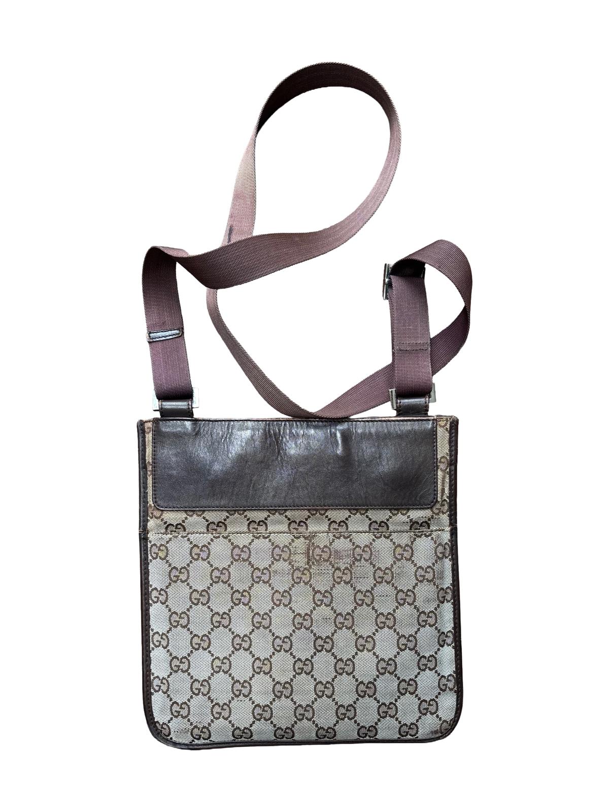 Gucci GG Canvas Crossbody Shoulder Bag