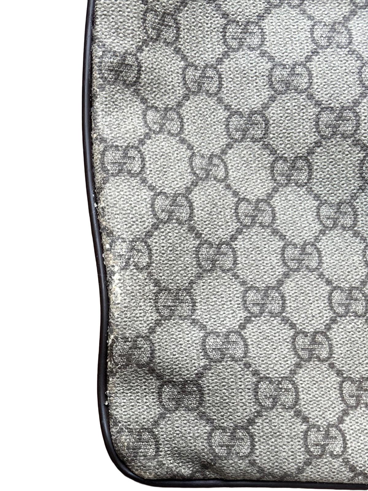 Gucci GG Monogram Canvas Shoulder Bag Beige Brown
