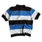 Vintage Southpole Striped Polo Shirt Blue White L