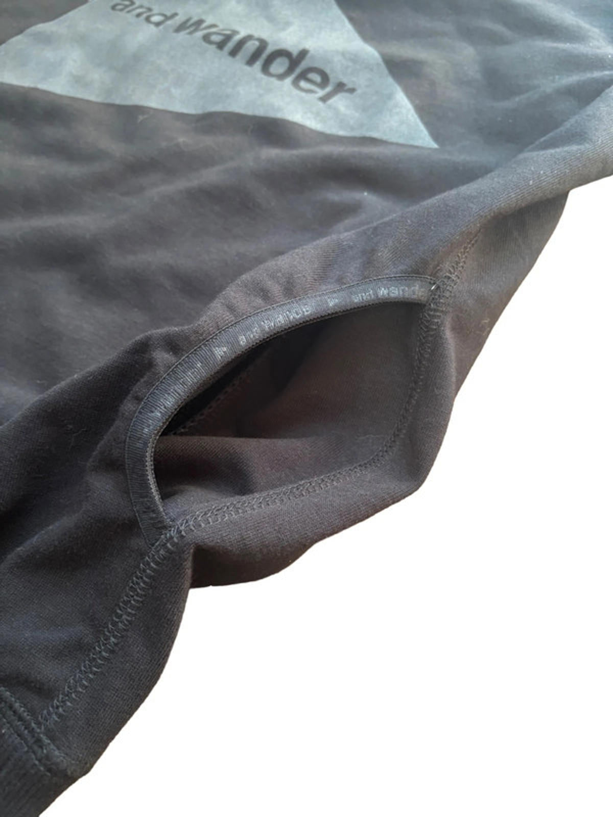 and wander Logo Crewneck Sweatshirt Black M L