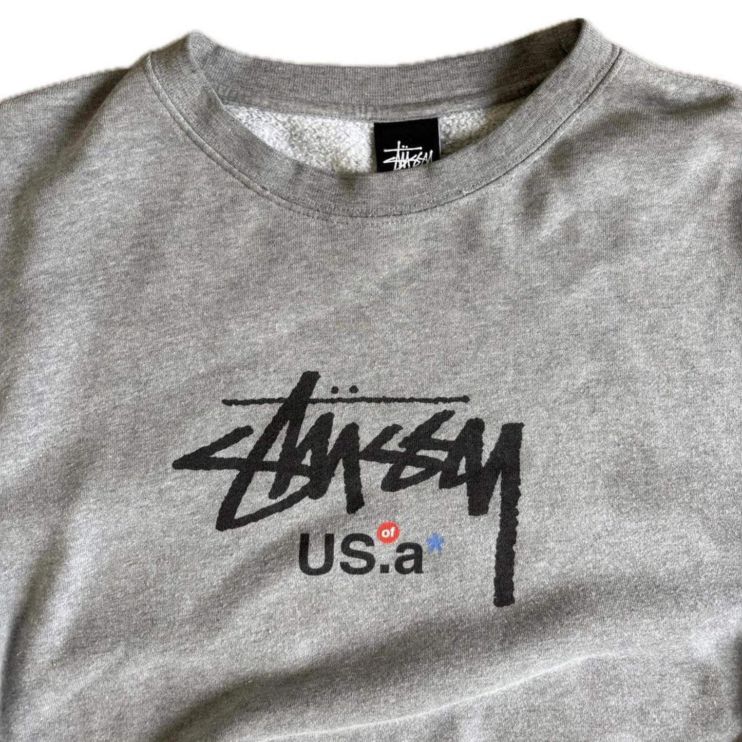 Vintage Stüssy US of A Graphic Sweatshirt L