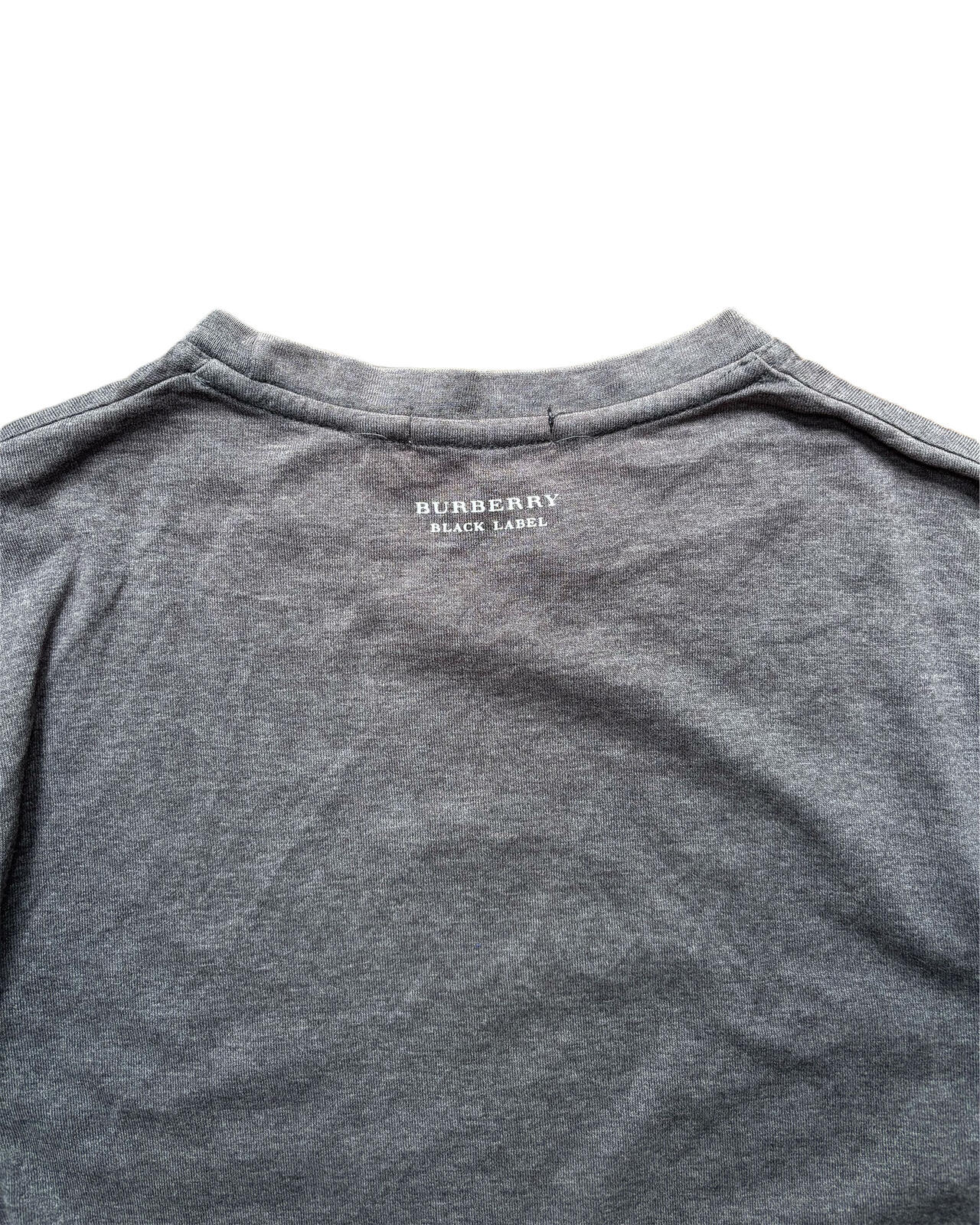 Burberry Black Label Logo T Shirt Grey M