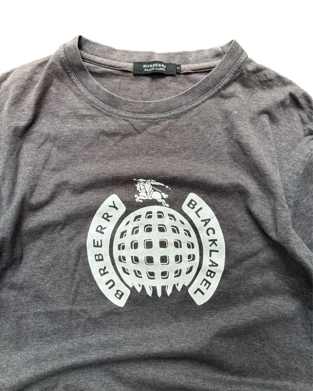 Burberry Black Label Logo T Shirt Grey M