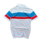 Burberry Black Label Striped Polo Shirt Logo S