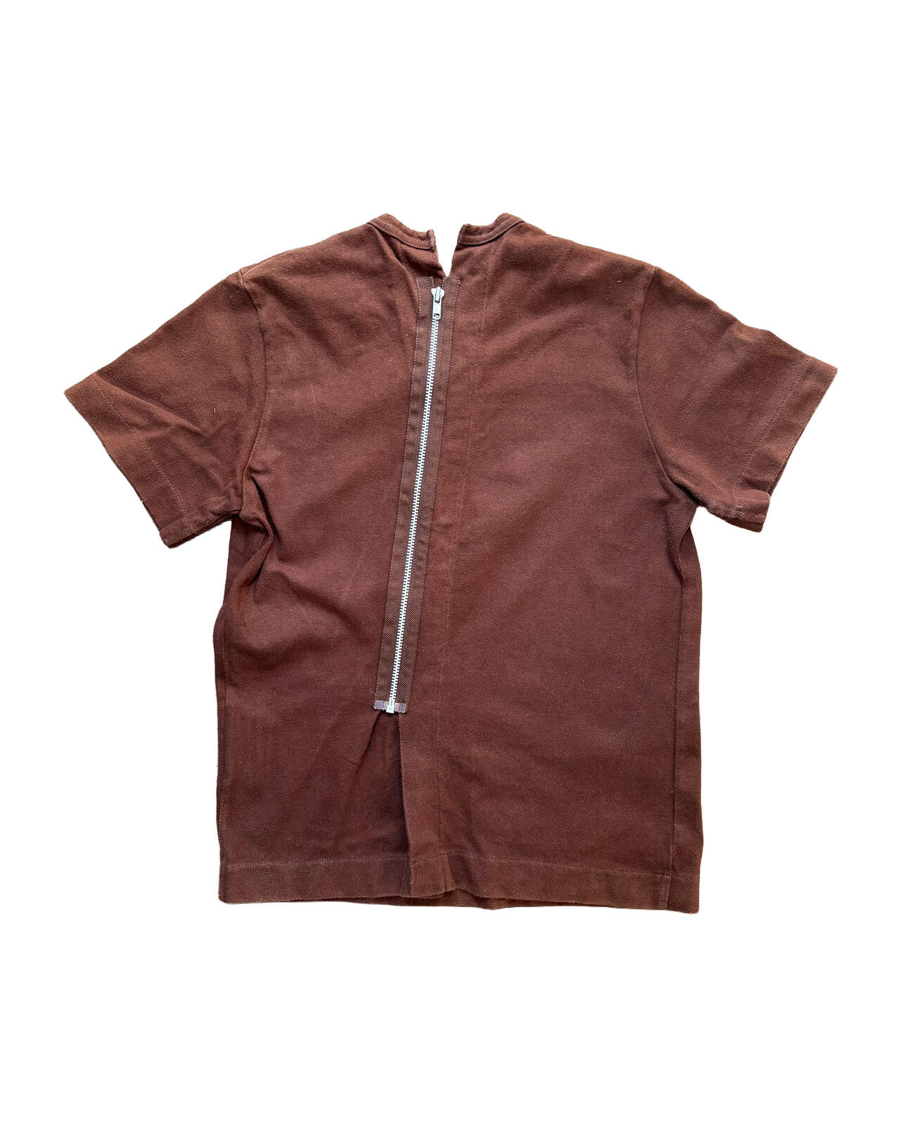 Tricot Comme des Garçons Logo T Shirt Back Zip XS