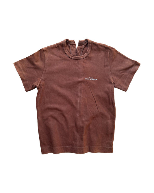 Tricot Comme des Garçons Logo T Shirt Back Zip XS