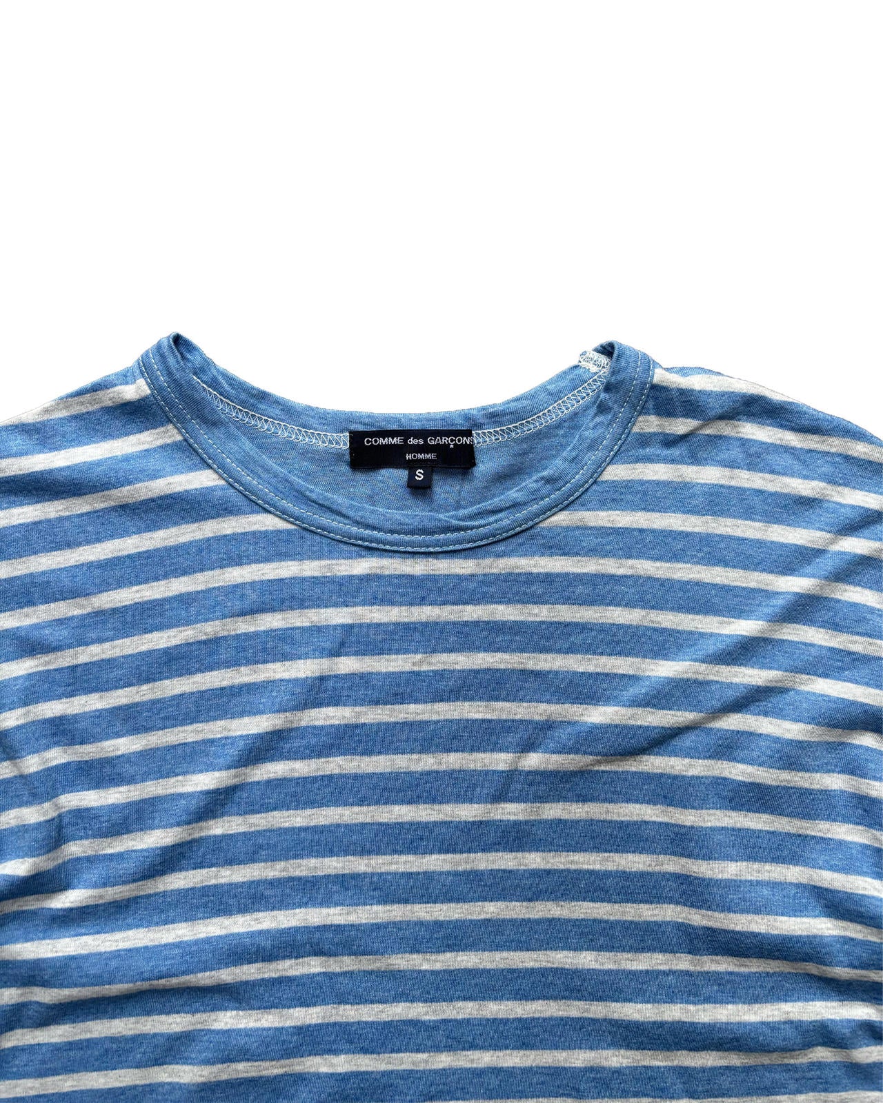 Comme des Garçons Striped Tee Blue S