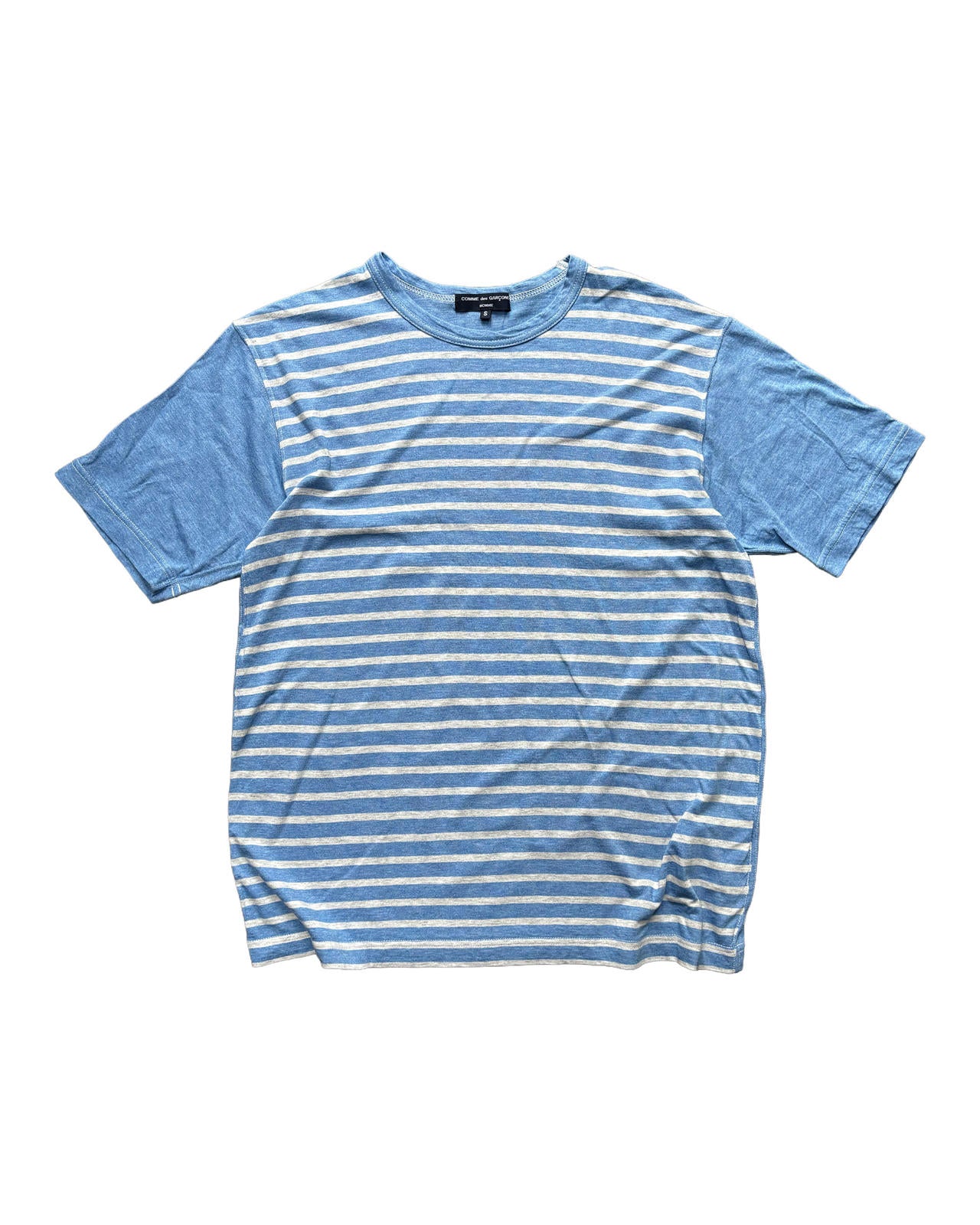 Comme des Garçons Striped Tee Blue S