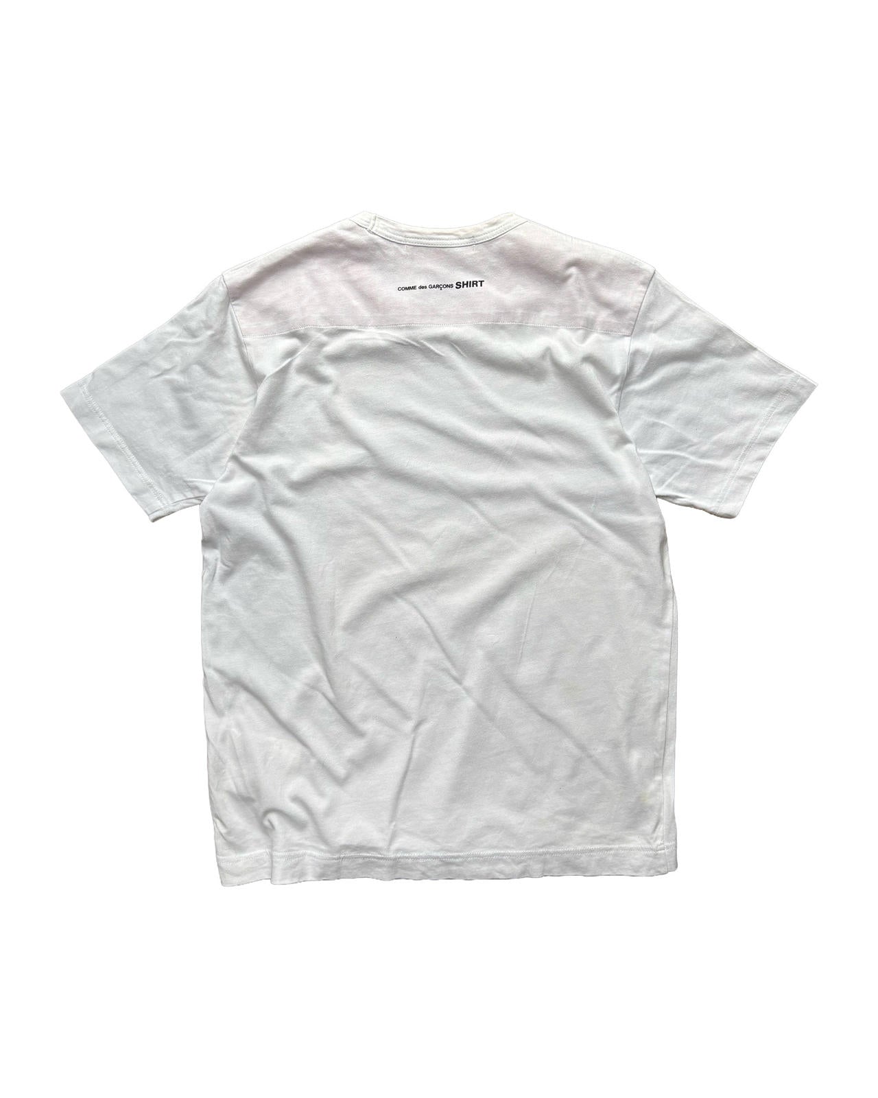 CDG Shirt Dot Panel Tee White S