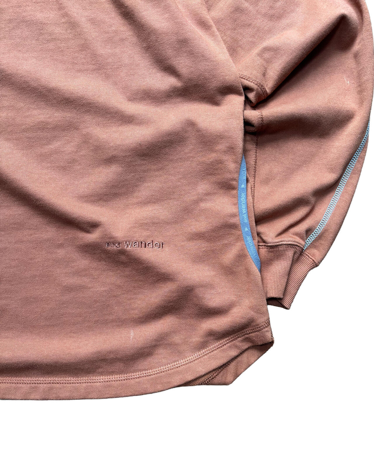 and wander polartec fleece brown hoodie M