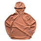 and wander polartec fleece brown hoodie M