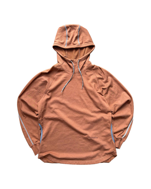 and wander polartec fleece brown hoodie M