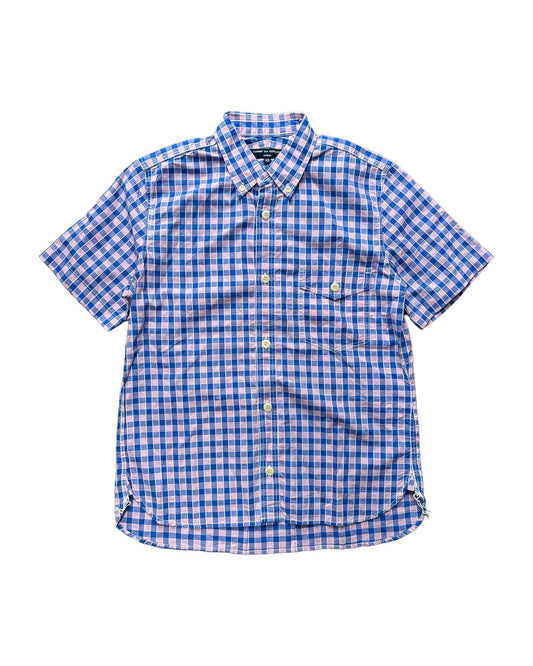 CDG Check Button Down Shirt Pink XS