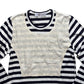 CDG Comme Inside Out Stripe LS Tee S