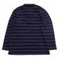 Burberry Golf Half-Zip Striped Polo Shirt • Long Sleeve • Purple • Size L