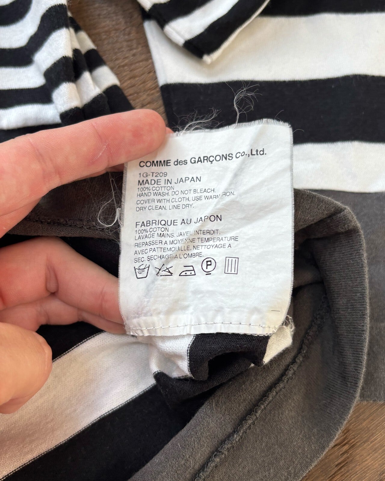 Comme des Garçons Panel Long Sleeve T-Shirt XS