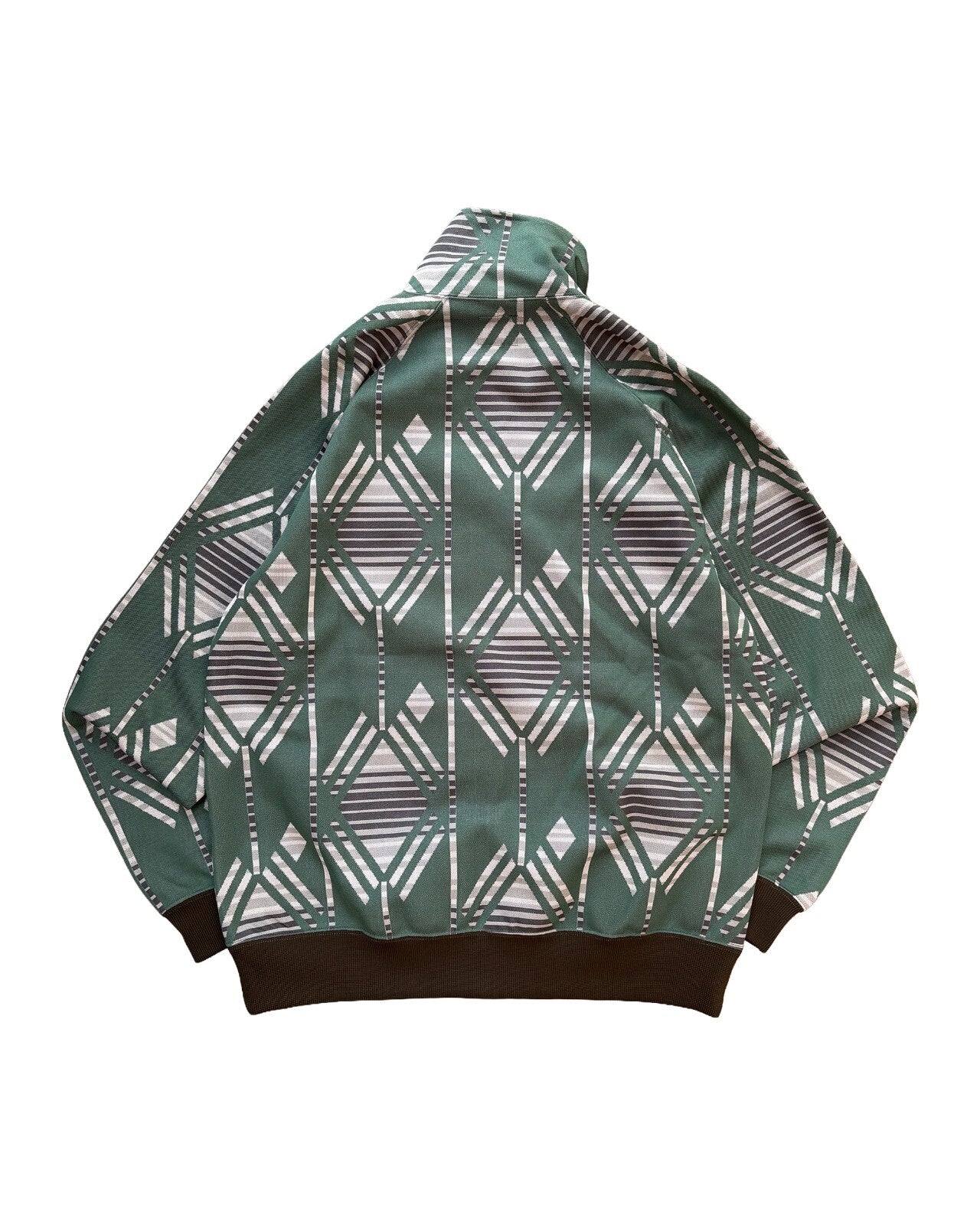 Needles Geometric Track Jacket Green Medium