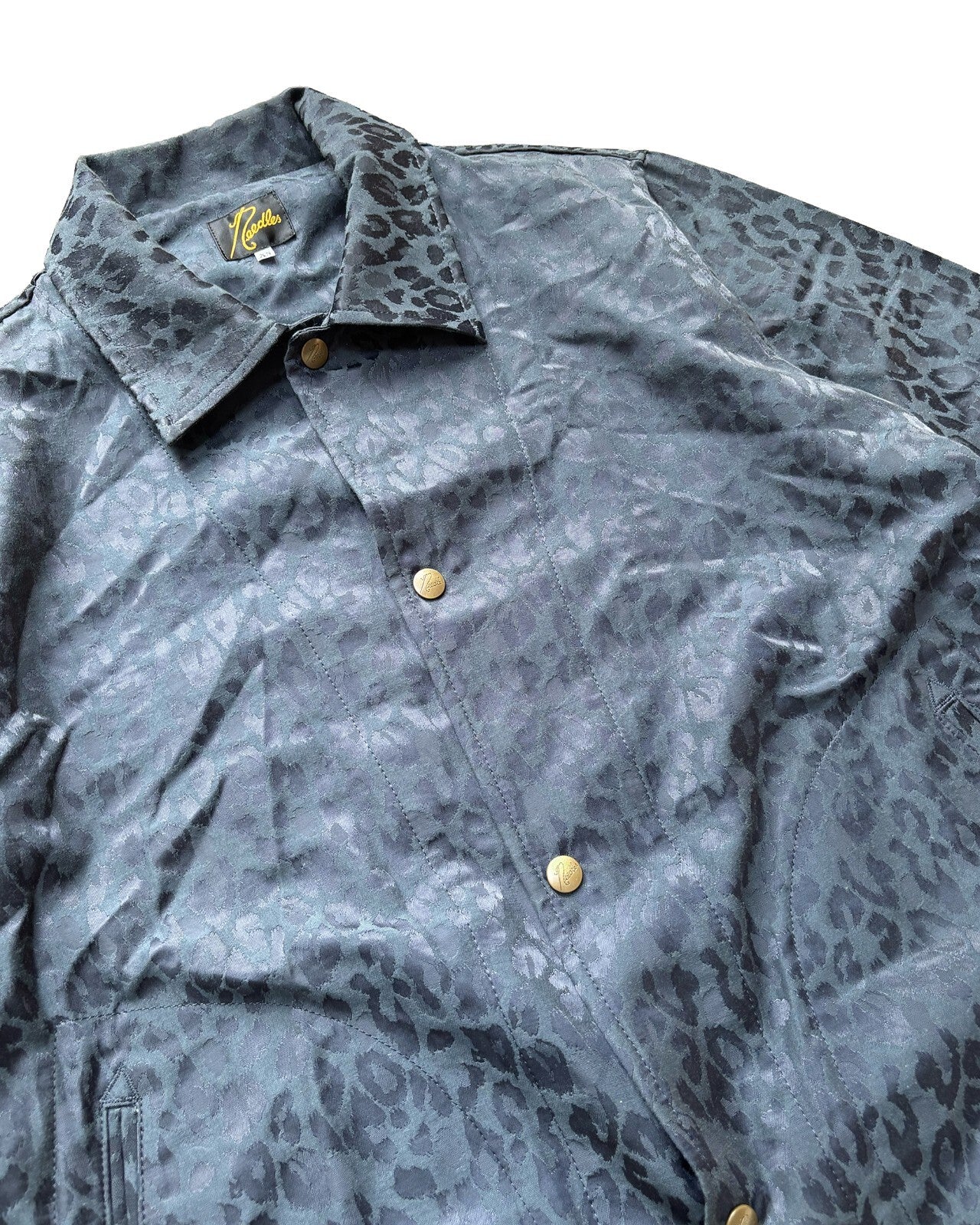 Needles Leopard Jacquard Coach Jacket Medium