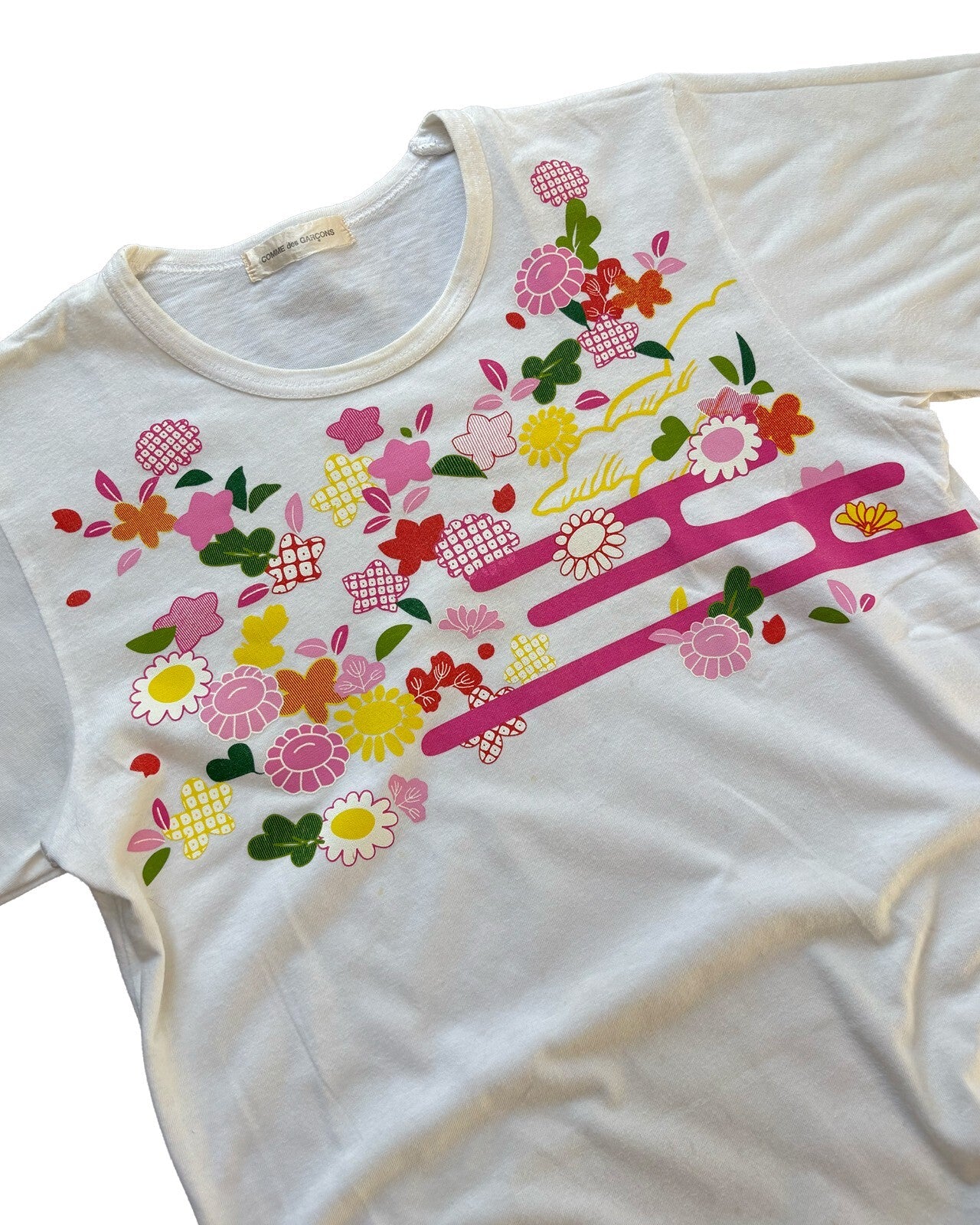 Comme des Garçons Floral Print T-Shirt XS