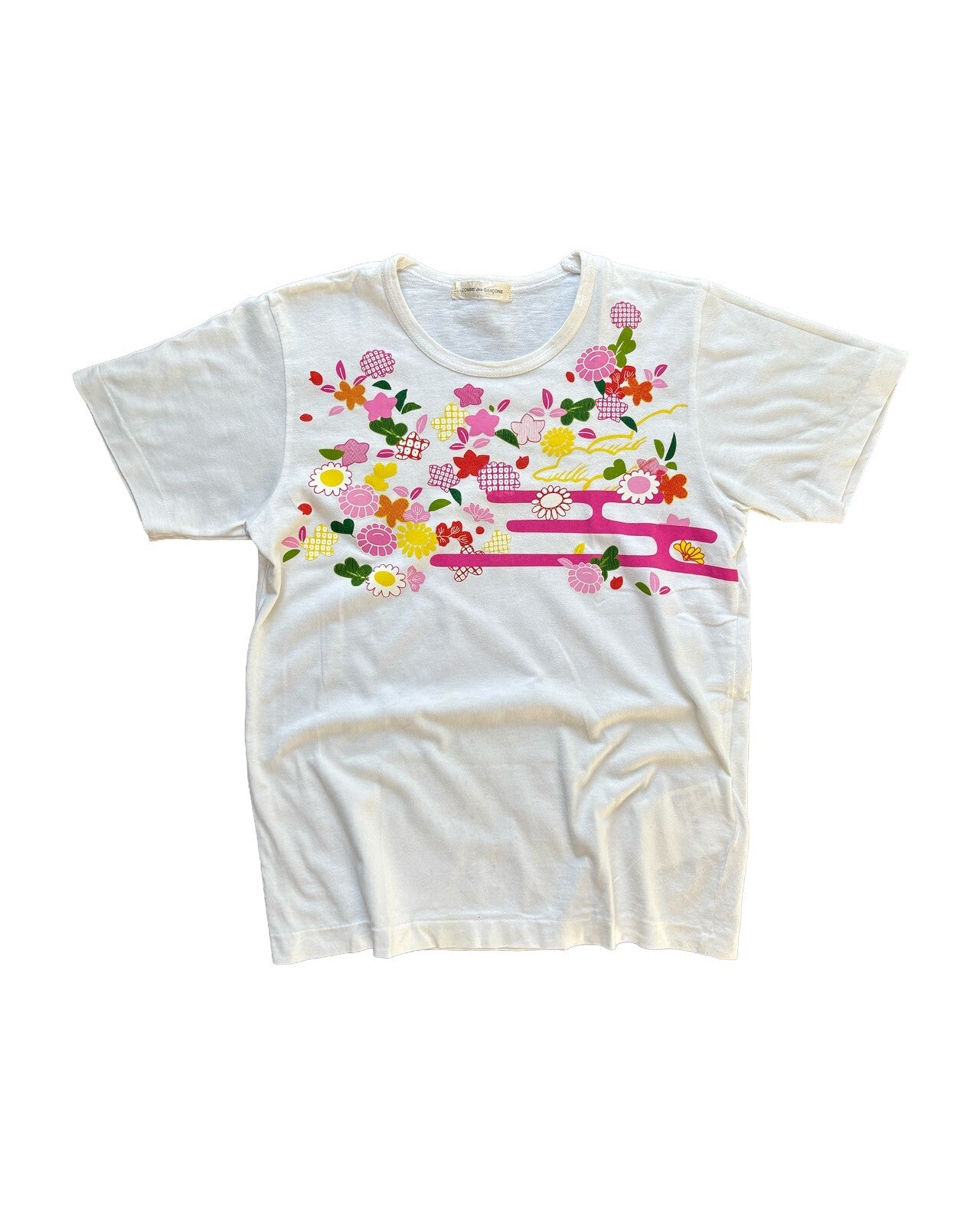 Comme des Garçons Floral Print T-Shirt XS