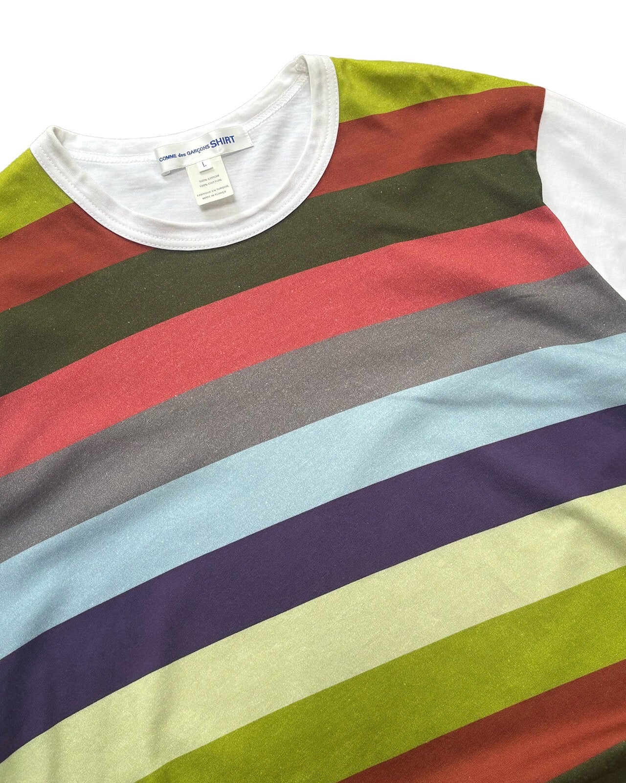 Comme des Garçons SHIRT Stripe T-Shirt Large