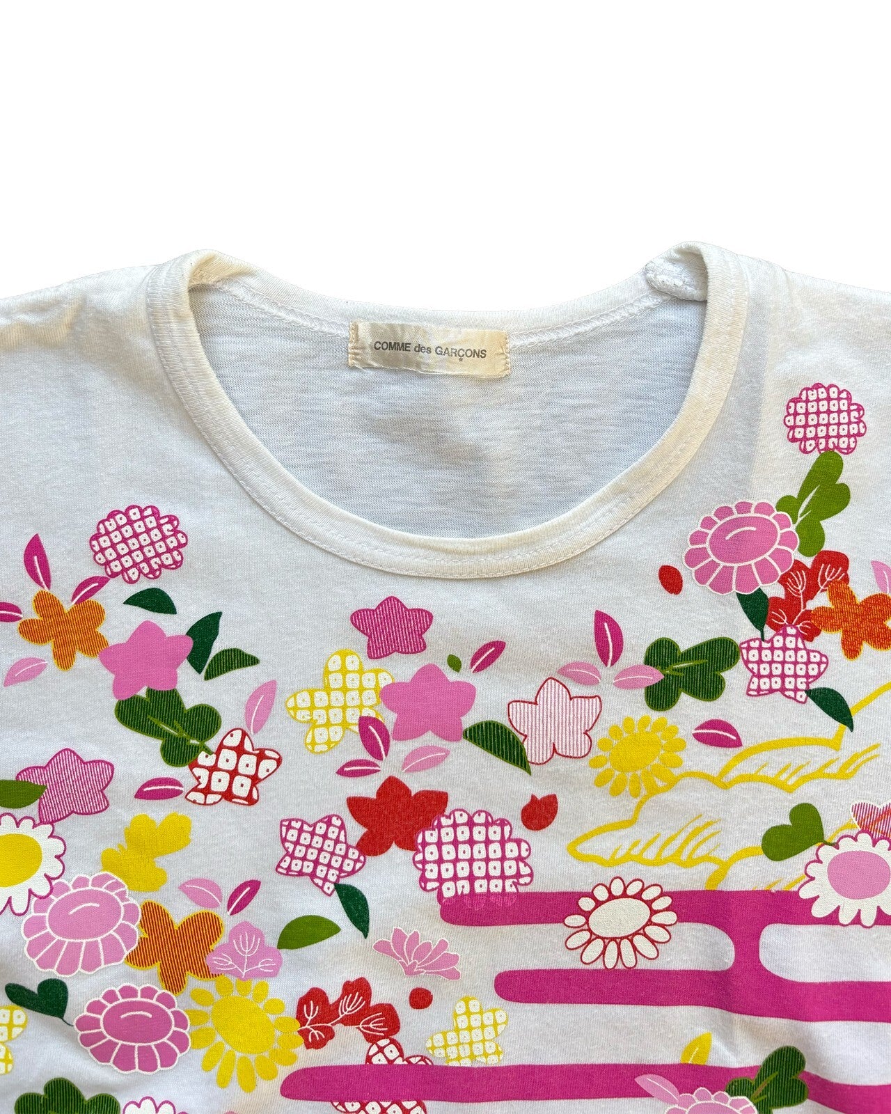 Comme des Garçons Floral Print T-Shirt XS