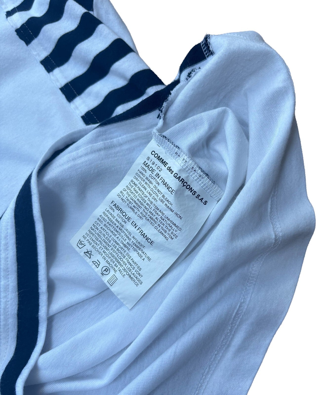 Comme des Garçons SHIRT Stripe T-Shirt Small