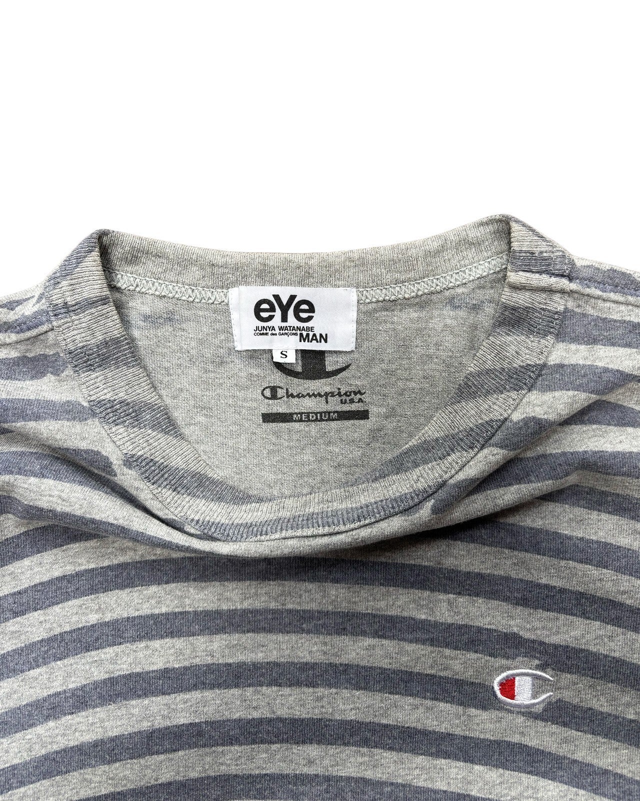Junya Watanabe x Champion Striped T-Shirt Medium
