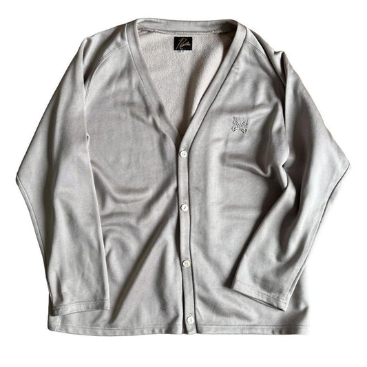 Needles V Neck Cardigan Grey Silver M