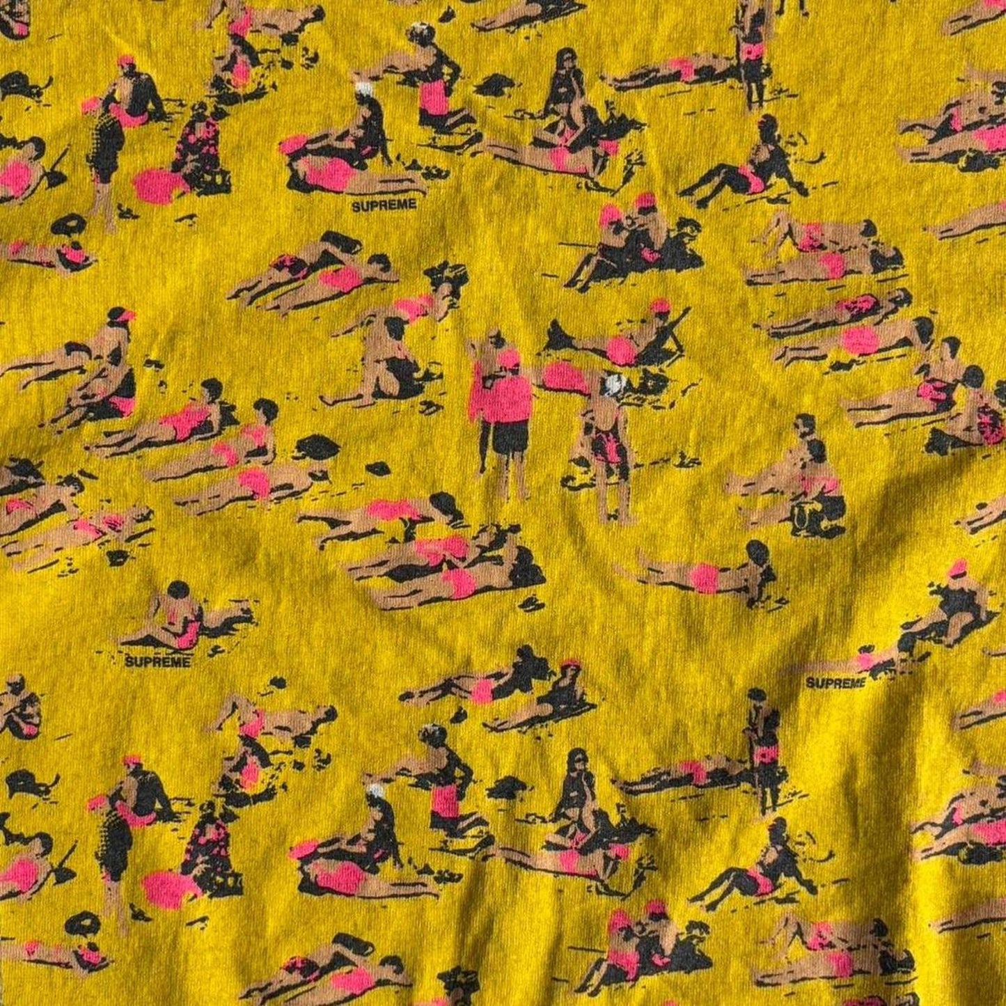 Supreme SS16 Beach Graphic T Shirt Grey M