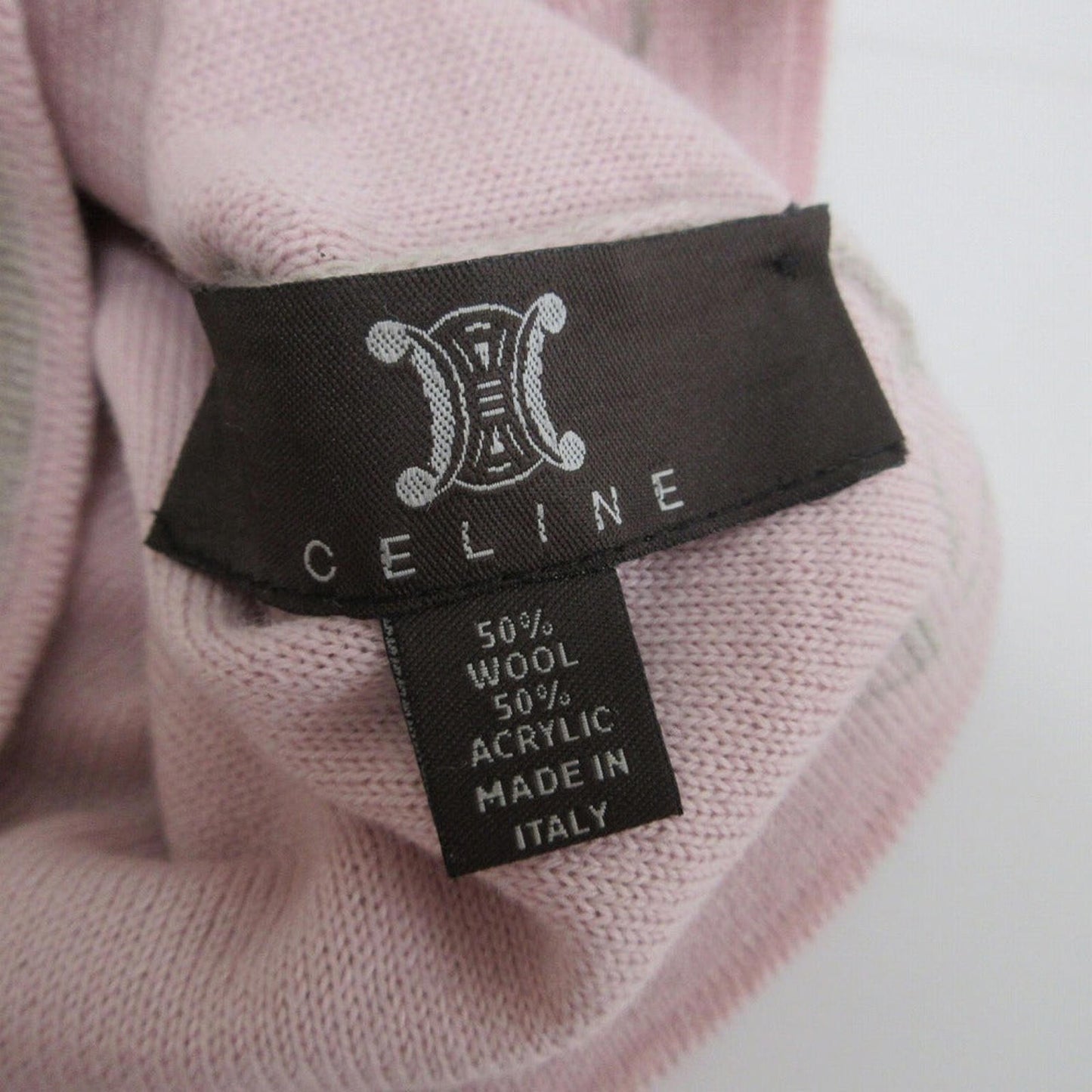 Vintage Celine Logo Beanie Pink