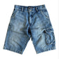 Stussy Denim Shorts 32W Wide Fit Embroidered Logo