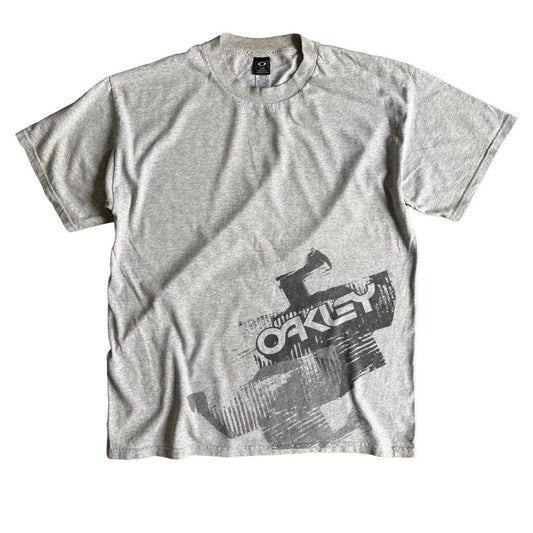 Vintage Oakley Graphic T Shirt Grey L