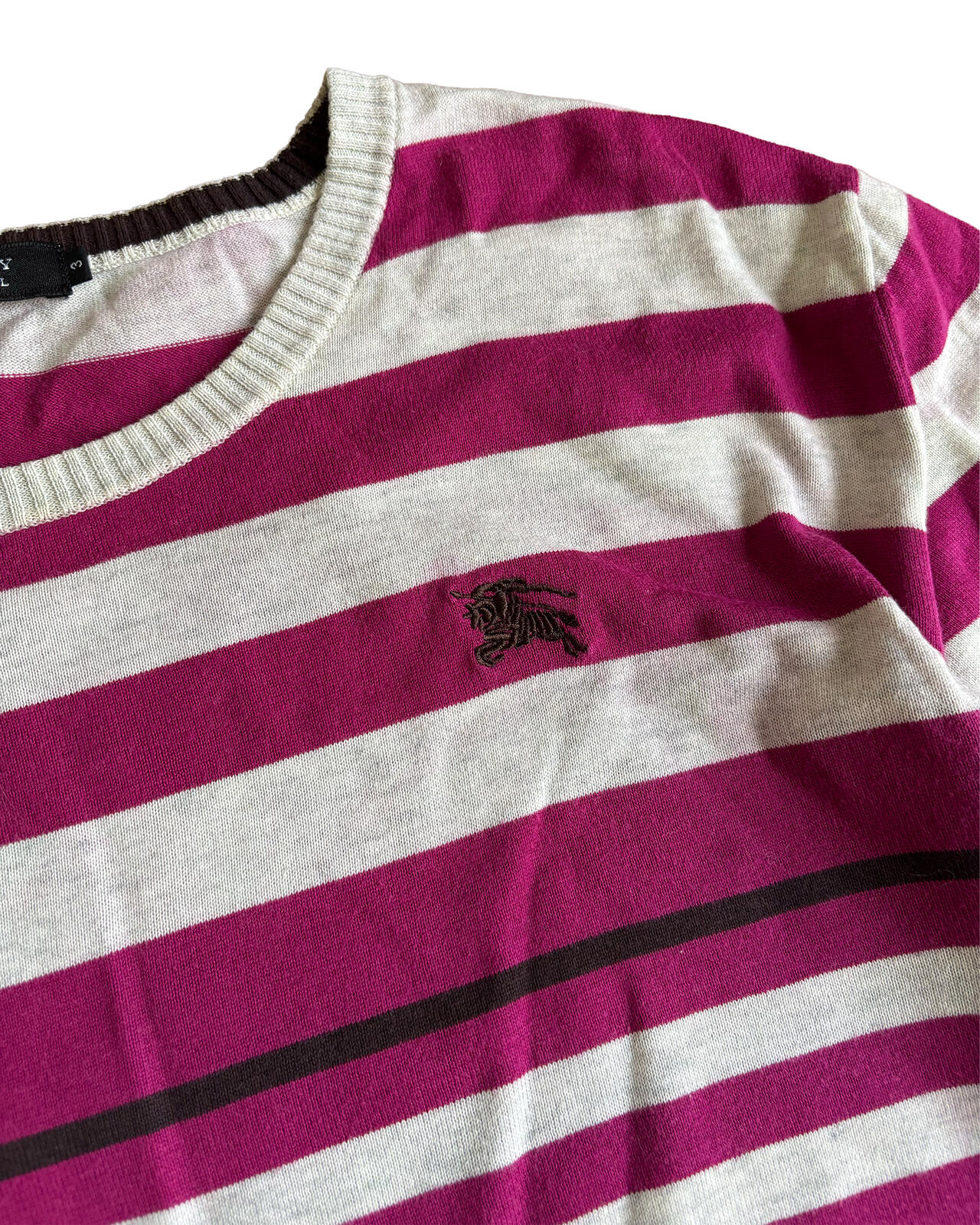 Burberry Black Label Striped LS Top Medium