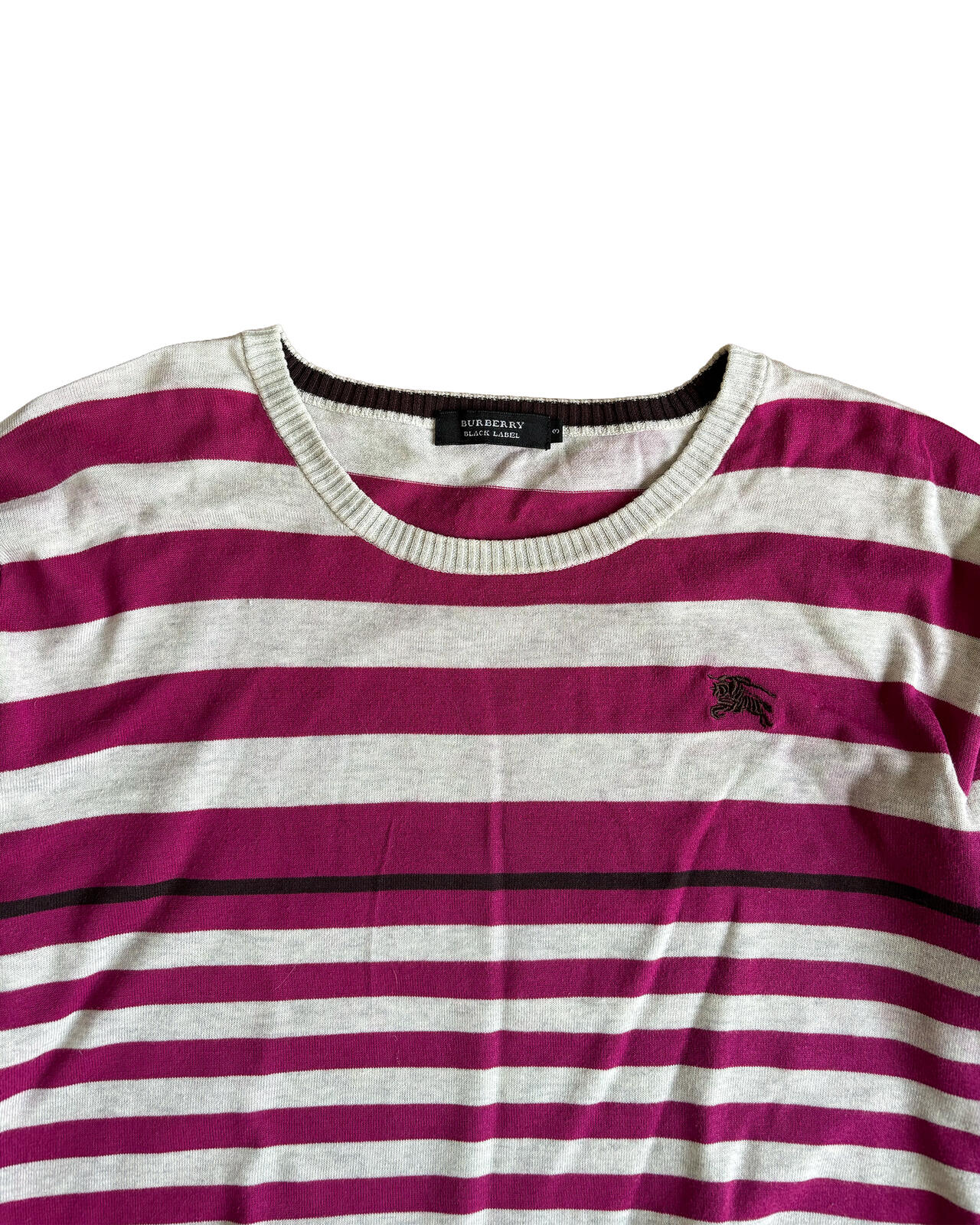 Burberry Black Label Striped LS Top Medium