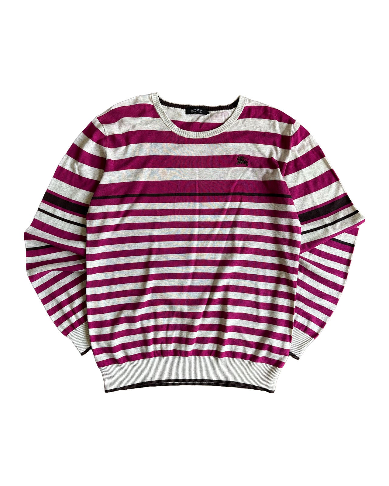Burberry Black Label Striped LS Top Medium
