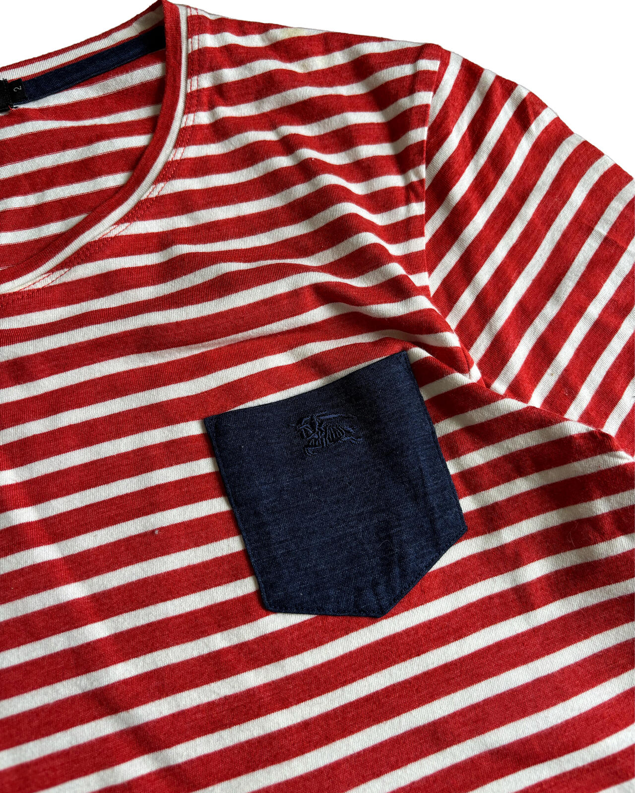Burberry Black Label Striped Long Sleeve Tee