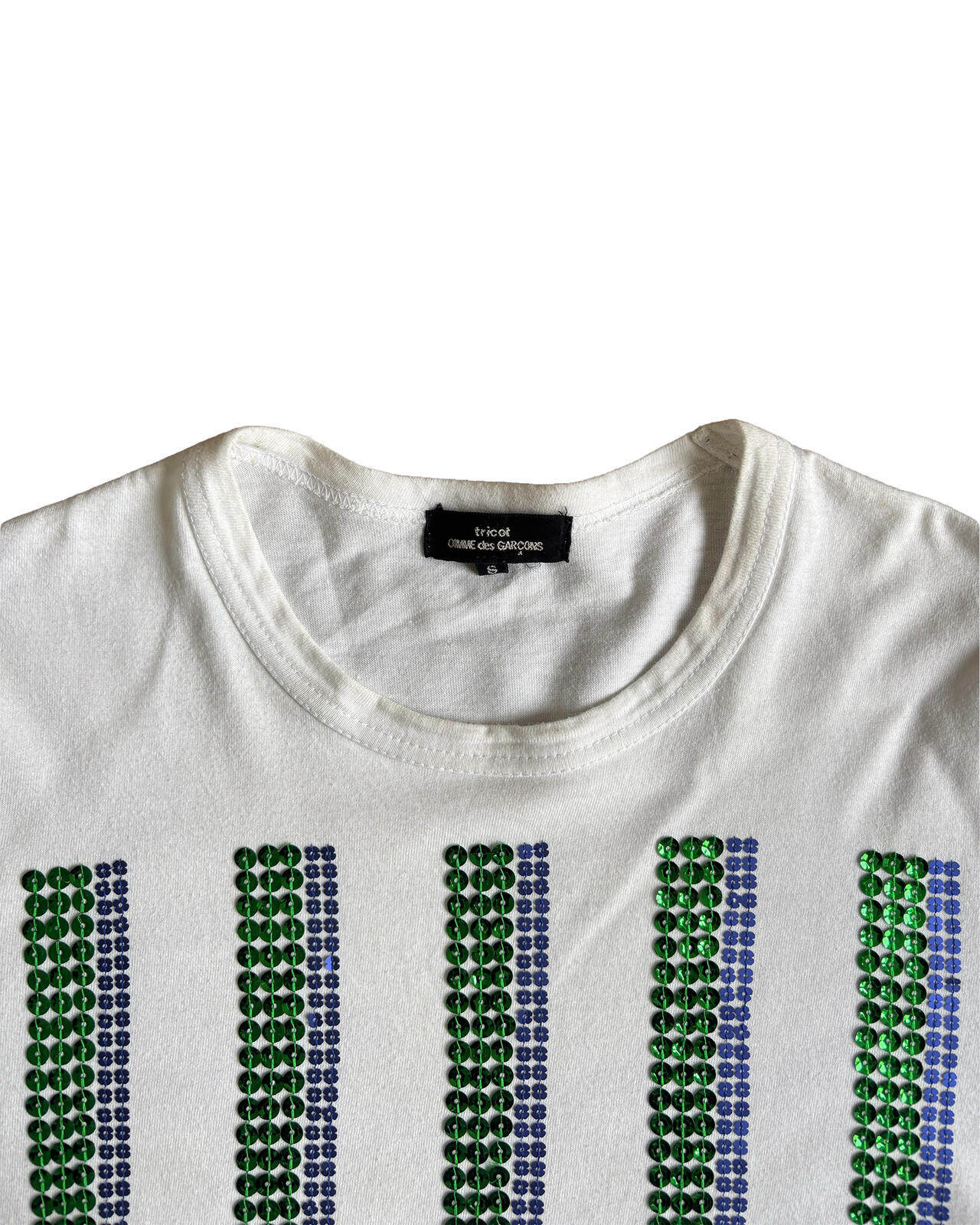tricot Comme des Garçons Sequin Stripe Tee