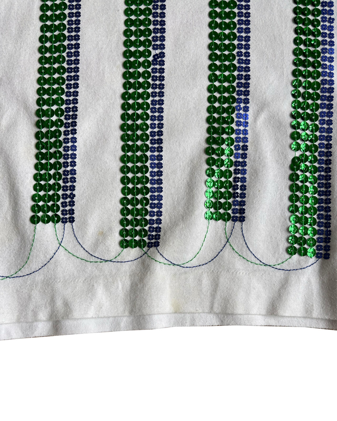 tricot Comme des Garçons Sequin Stripe Tee