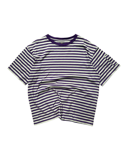 Needles Striped Pocket Tee Purple Medium