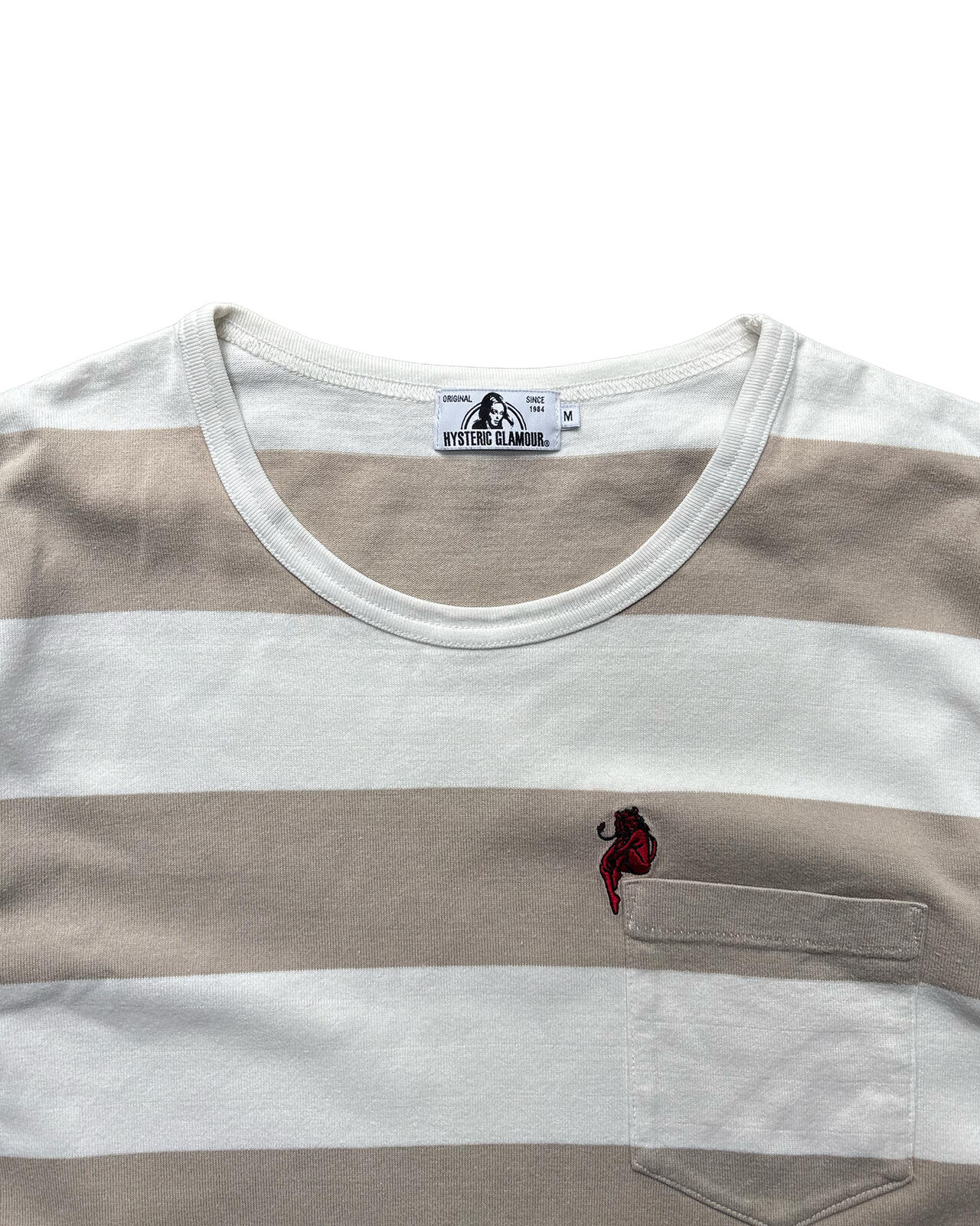 Hysteric Glamour Devil Girl Stripe Tee M