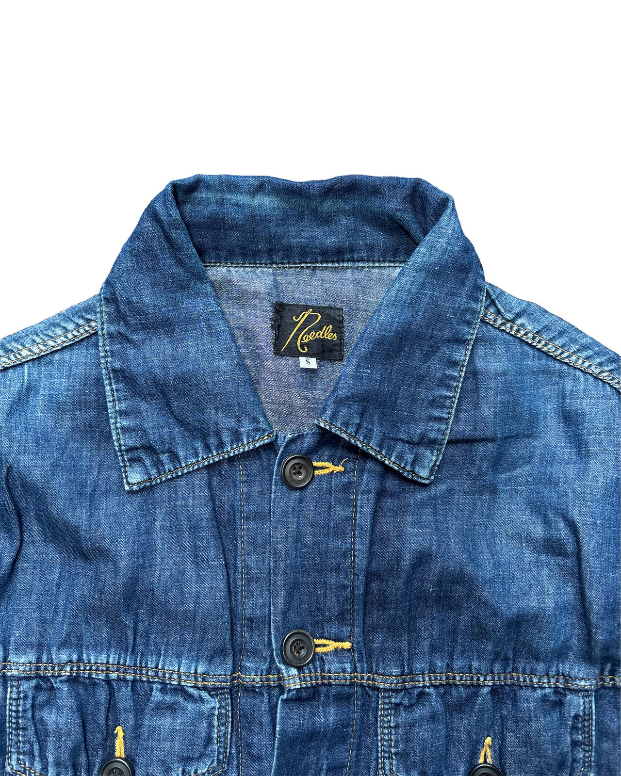 Needles Cotton Linen Denim Jacket S
